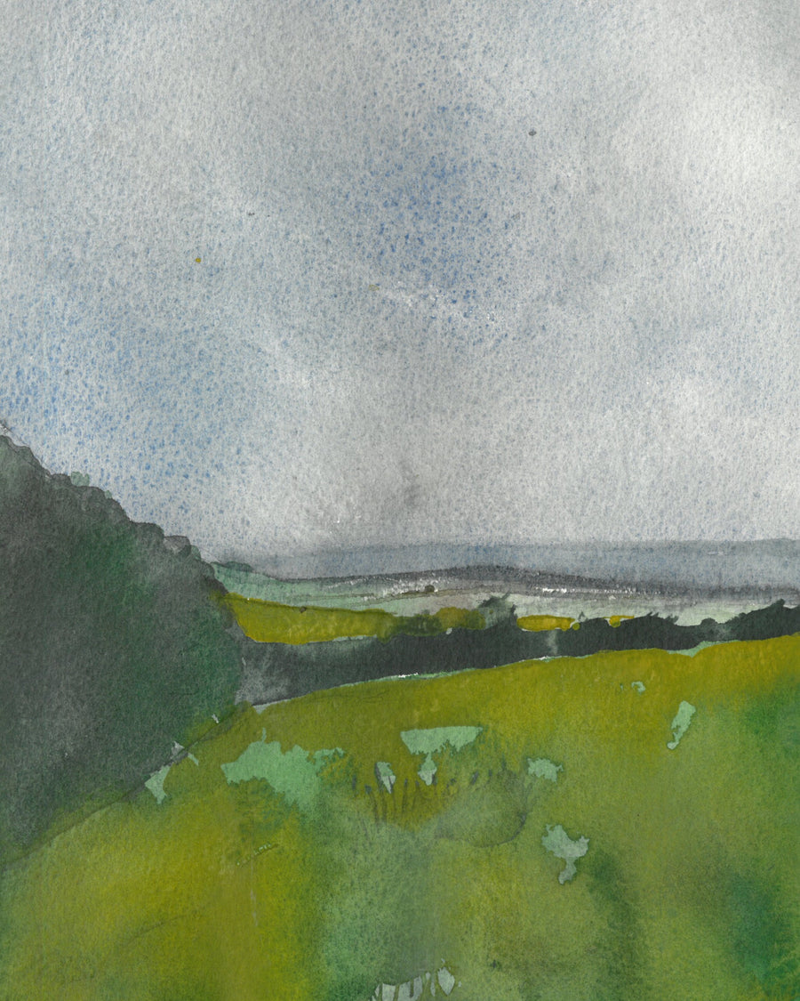 View from Richmond Hill, watercolour by JJ Eatherley