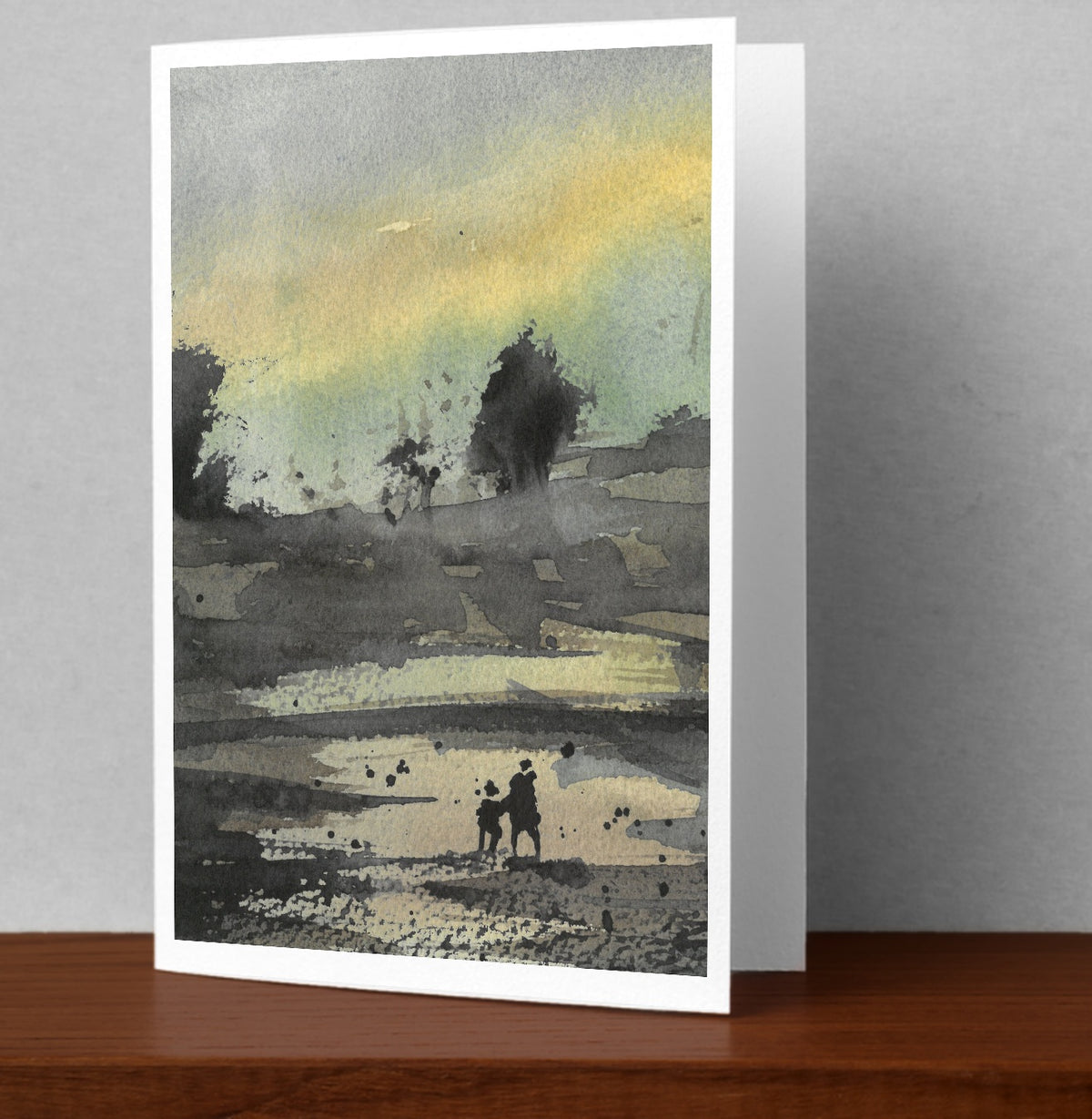 Evening Walk – A5 greetings card by JJ Eatherley