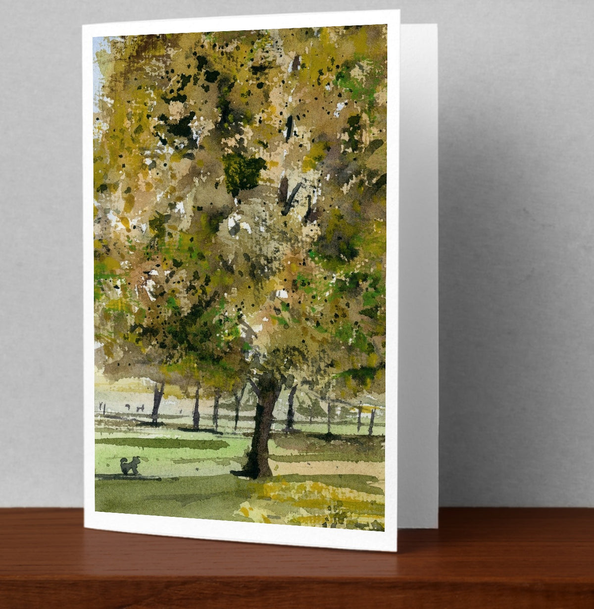 Park Walk greetings card by JJ Eatherley