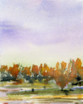 Autumn Line, Gunnersbury Park, watercolour by JJ Eatherley