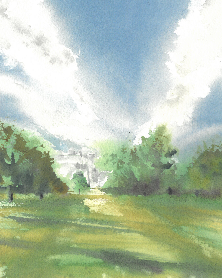 Gunnersbury Park, watercolour by JJ Eatherley