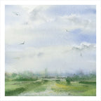 Big Sky, Duke's Meadows, watercolour by JJ Eatherley
