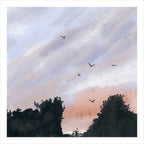 Going Home, Acton Park, watercolour by JJ Eatherley