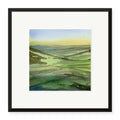 Green Folds at Dawn, framed print by JJ Eatherley