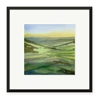 Green Folds at Dawn, framed print by JJ Eatherley