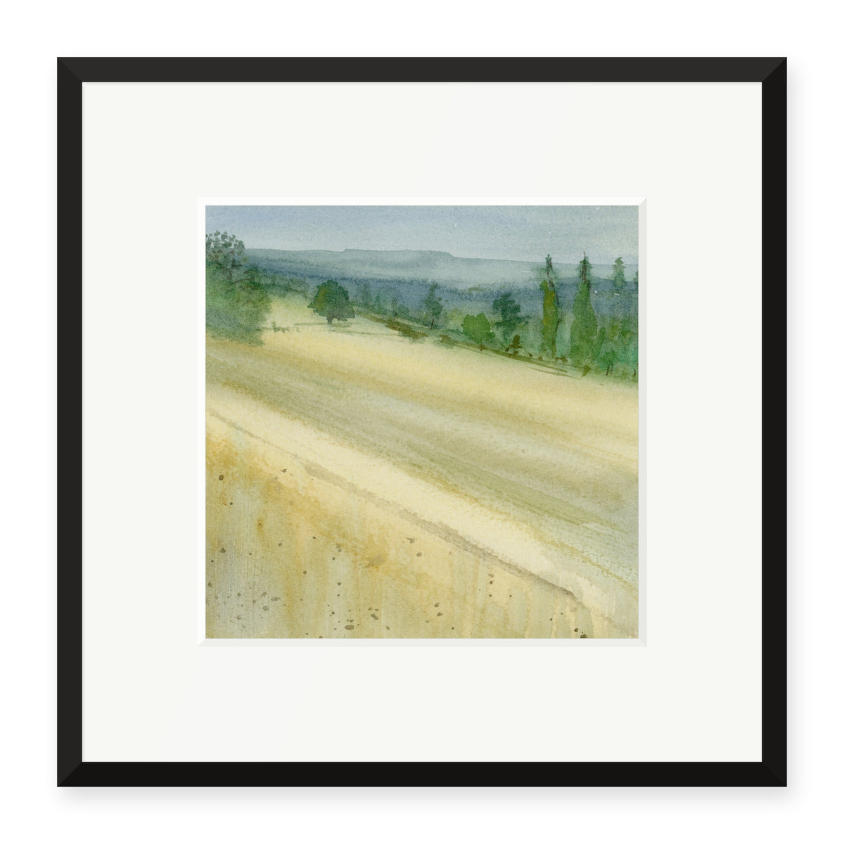 Harvest Slope, framed print by JJ Eatherley