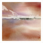 Rose Dusk over the Thames, Kew, watercolour by JJ Eatherley